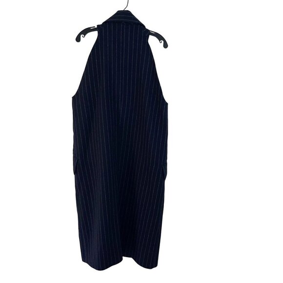 Baum Und Pferdgarten Womens Coat Size Small Blue Pinstripe Pockets Darla Wool - Picture 9 of 10